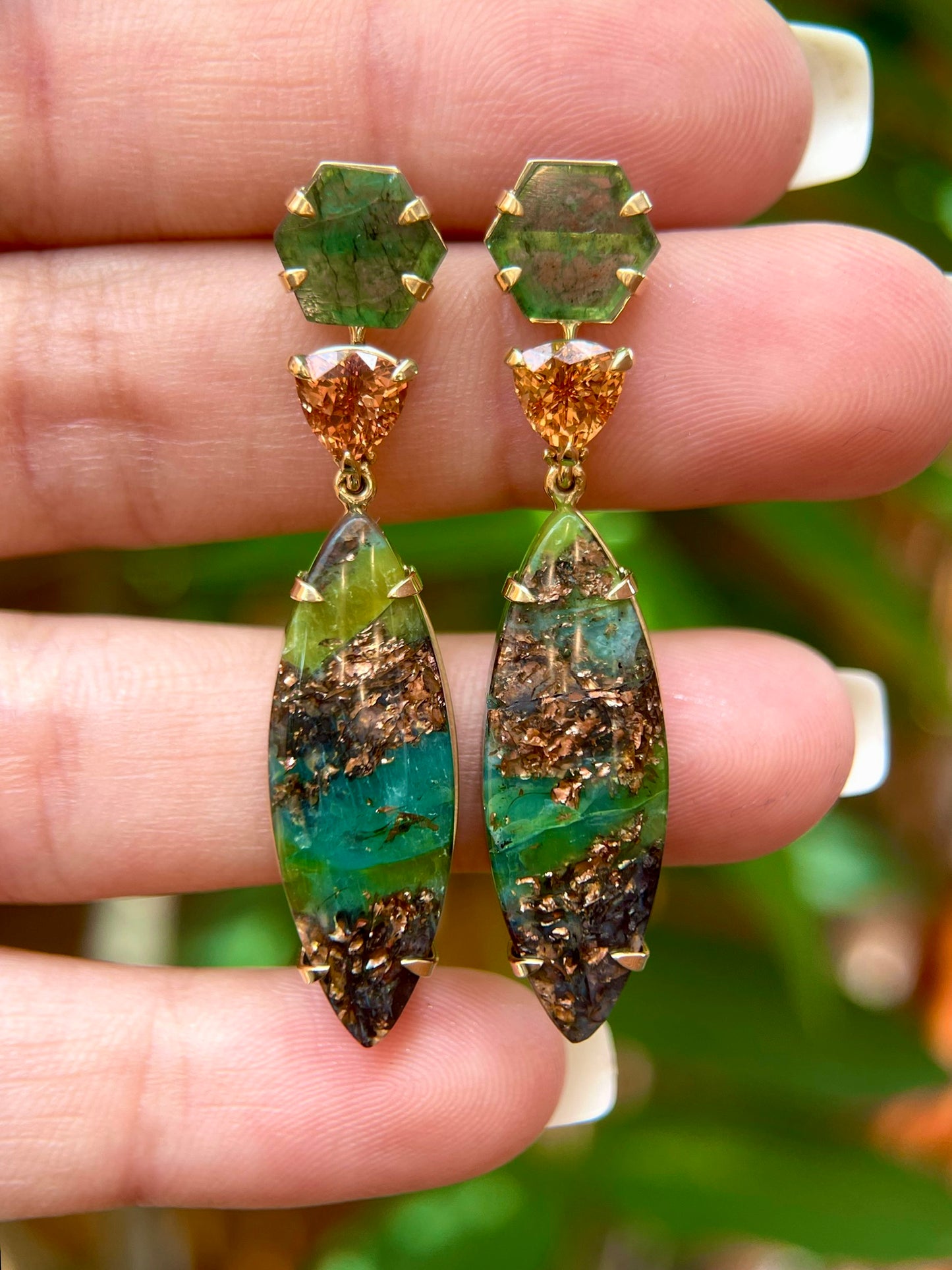 Emerald Pool Earrings
