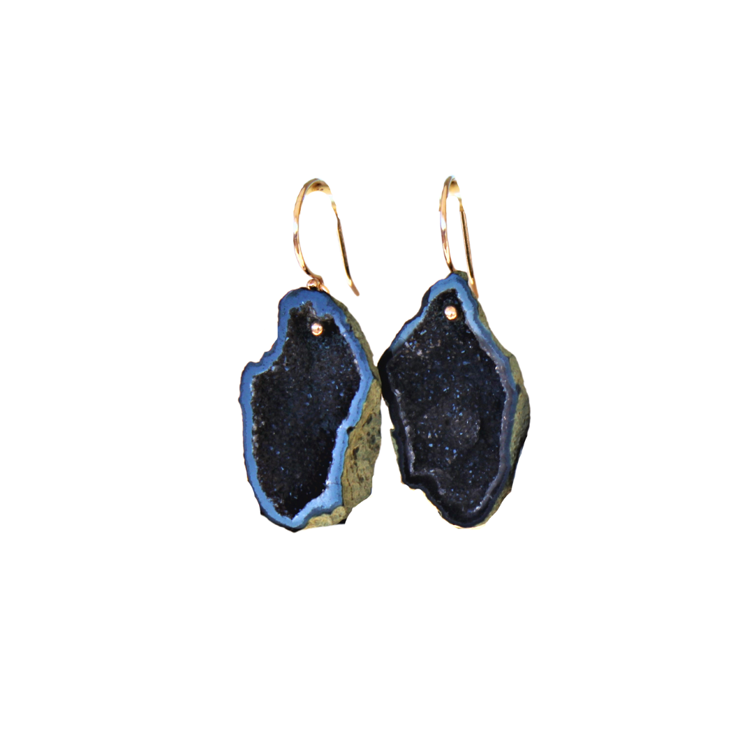 Large Geode Earrings