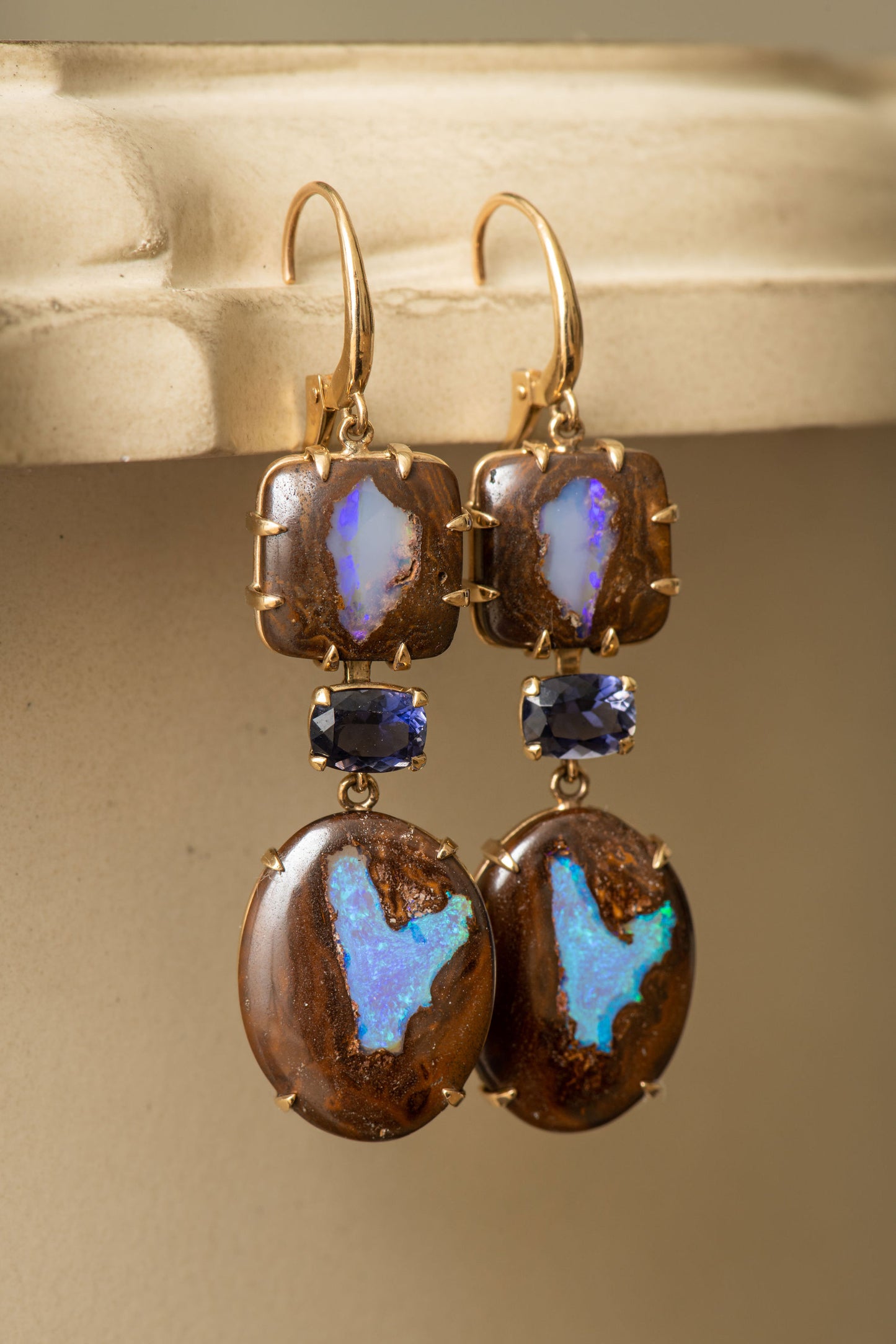 Boulder Opal Hearts