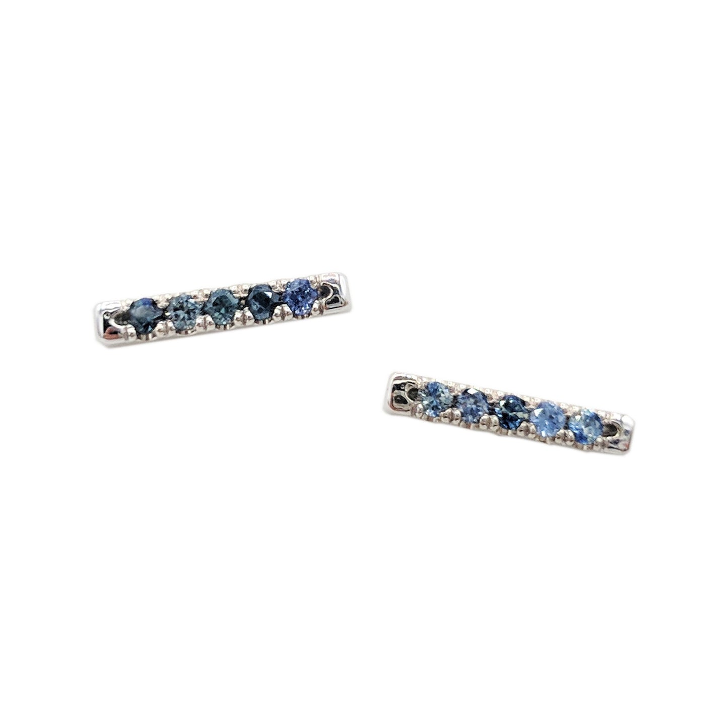 Shades of Blue Bar Studs