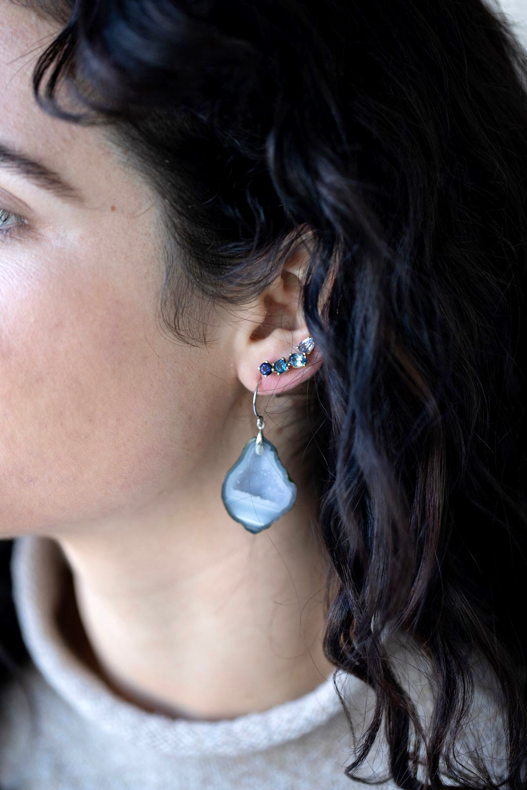 Large Geode Earrings