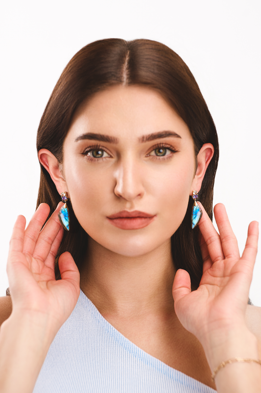 Blue Morpho Earrings