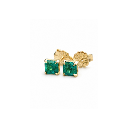 Emerald Stud Earrings