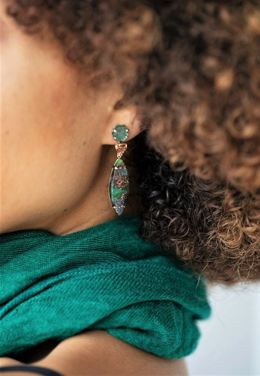Emerald Pool Earrings