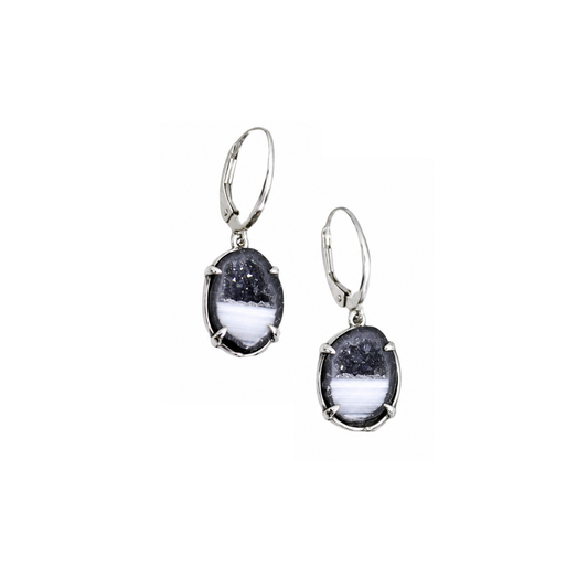Black and White Striped Geodes