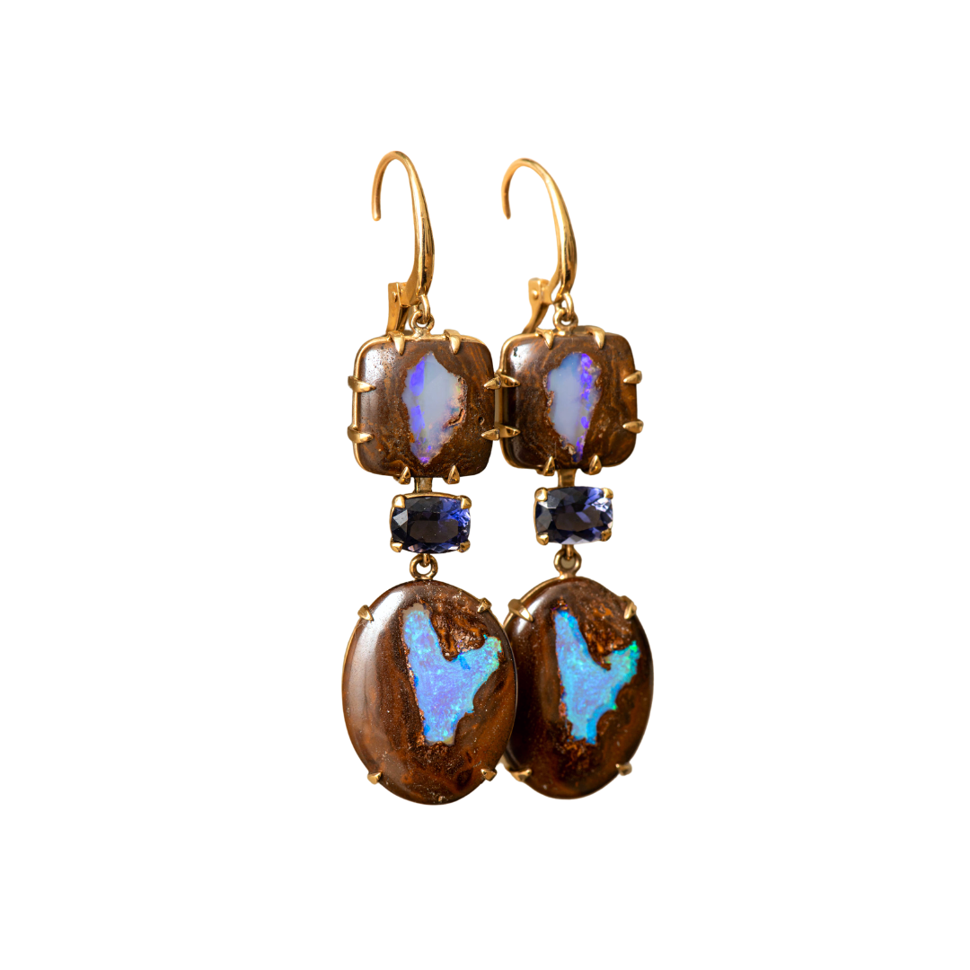 Boulder Opal Hearts