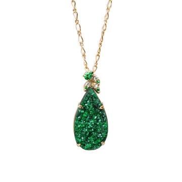 Uvarovite Leaf Necklace