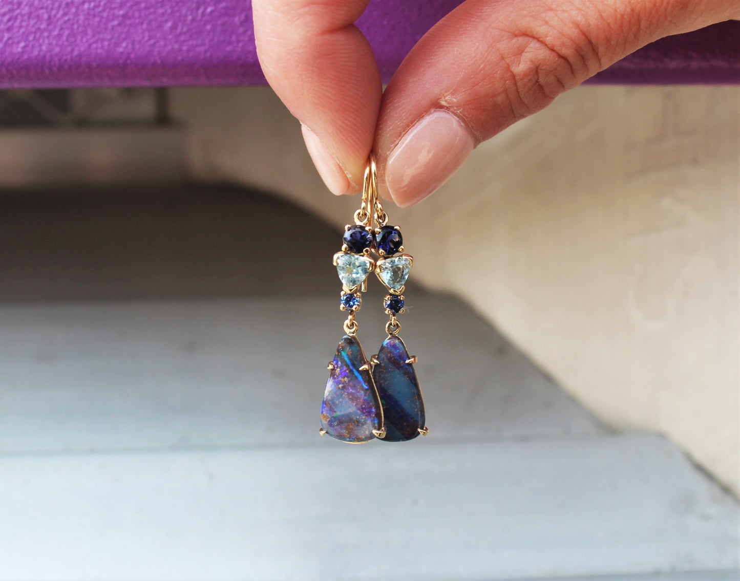 Boulder Opal Drop Earrings