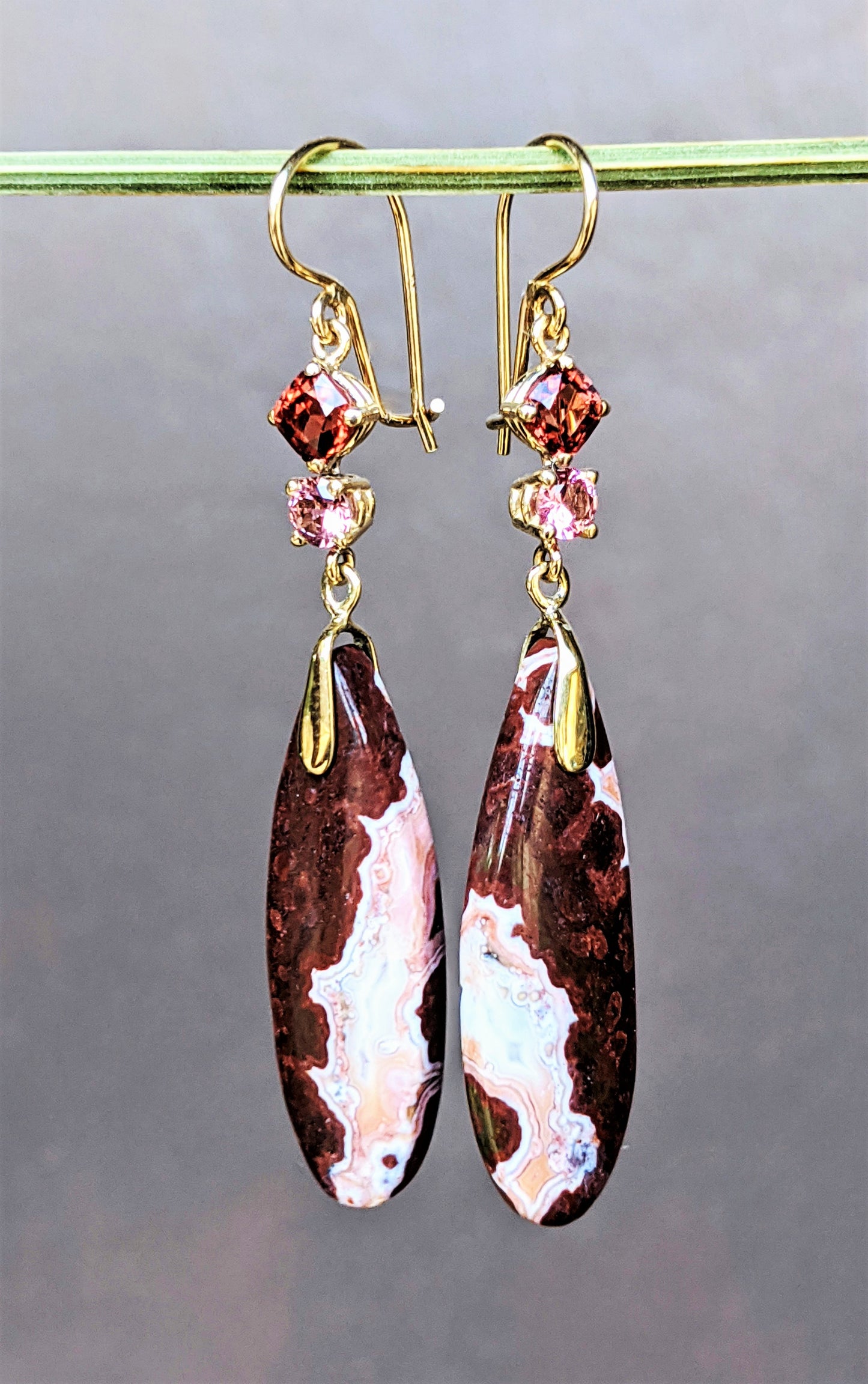 Shades of Pink Jasper Earrings