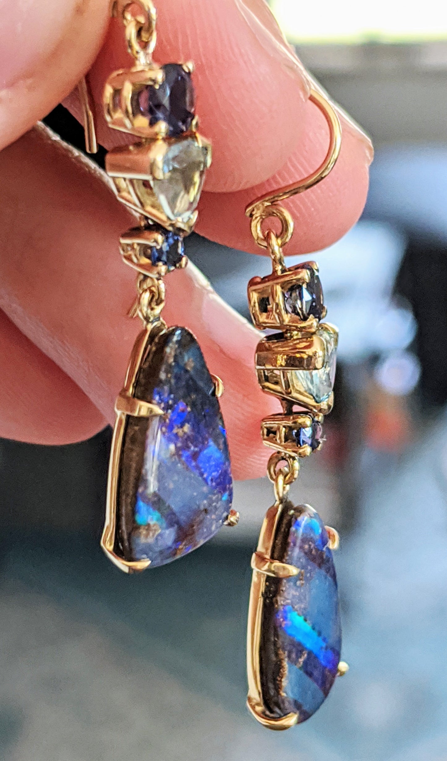 Boulder Opal Drop Earrings