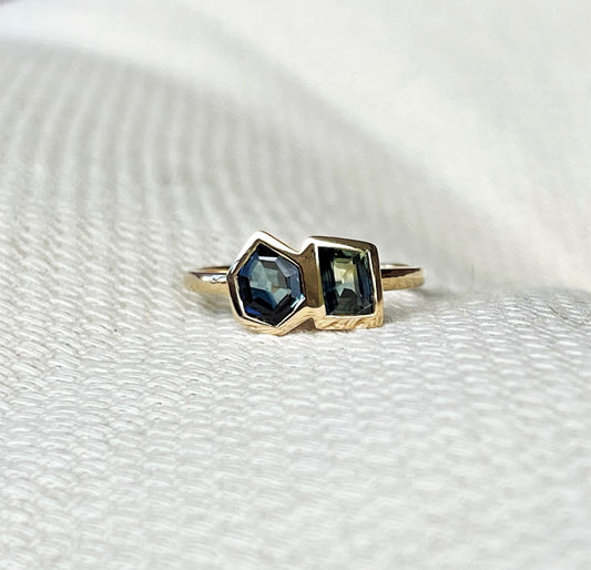 Balance Sapphire Duo Ring