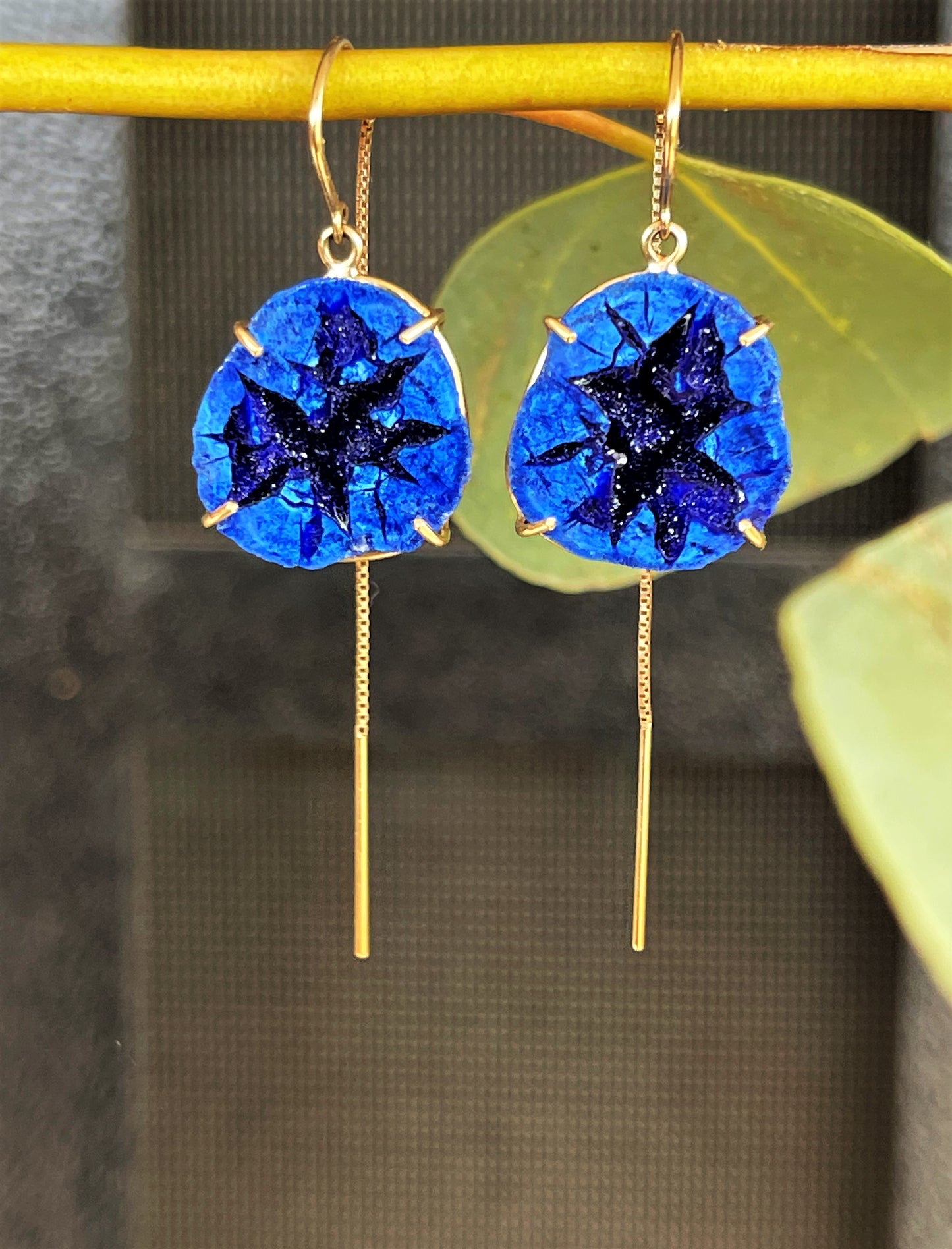 Azurite Geode Threaders