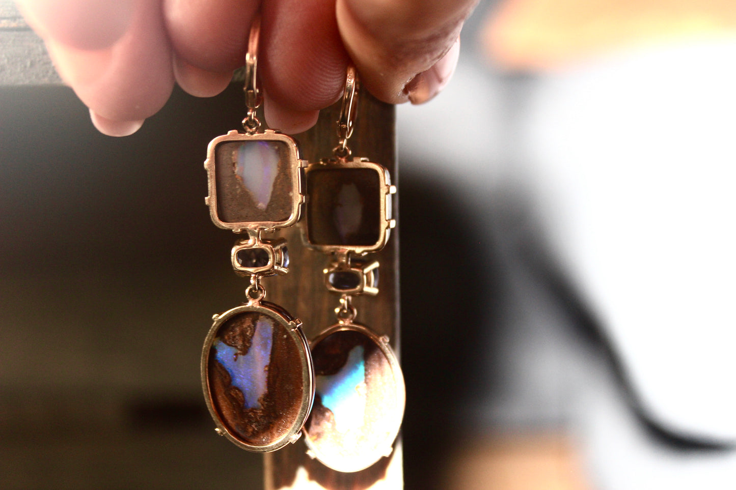 Boulder Opal Hearts